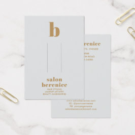 Pantalla negrita de tipografía de monograma dorado