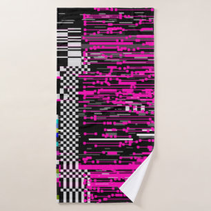 Pantalla retro VHS brillante con parpadeo y rota