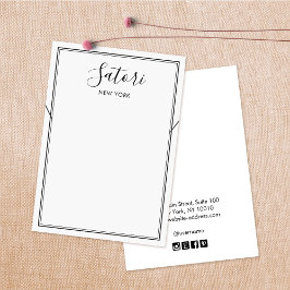 Pantalla sencilla de collar de escritura en el bor