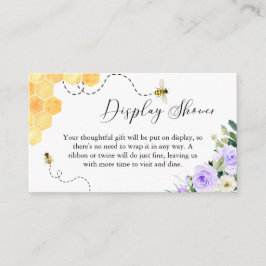 Pantalla Tarjeta de ducha Lavender Honey Bee Baby