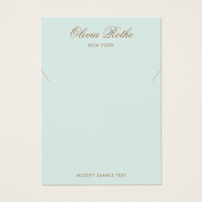 Pantalla Vintage de collares turquesa claro (Frente)