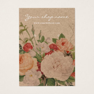 Pantalla vintage rústica kraft de moda de anillo d