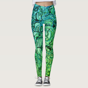 Pantalones abstractos de la yoga