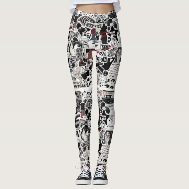 Pantalones ajustados de cintura alta – Elásticos,  (Anverso)