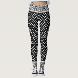 Pantalones ajustados de mapa de Keffiyeh palestino