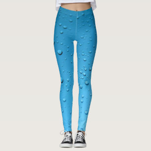 Pantalones azules de la yoga de las gotitas de