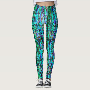 Pantalones azules de yoga verdes