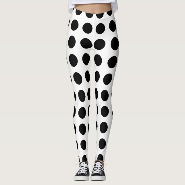 Pantalones blancos y negros de la yoga de los (Anverso)