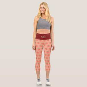PANTALONES CAPRI DE ALTA ESPERA "GEORGIA PEACH"