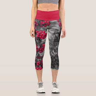 Pantalones Capri de cintura alta Pyracantha Berry