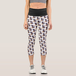 Pantalones Capri de Gnome de Halloween de Cintura