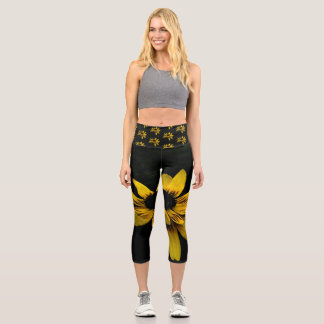 Pantalones capri de yoga Black-Eyed Susan