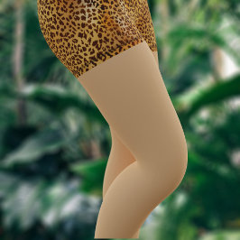 Pantalones cortos de impresión de leopardo falso d