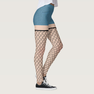Pantalones cortos de mezclilla azules y medias de 