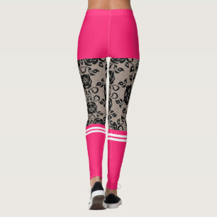 Pantalones Cortos Rosados Falsos, Calcetines y Leg