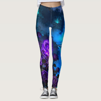 Pantalones de agua de rosa púrpura encantada