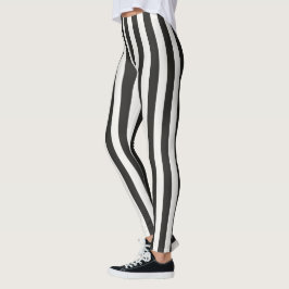 Pantalones de árbitro a rayas clásicas negras y bl