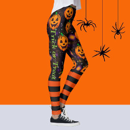 Pantalones de calabaza de las piernas de Jack-O-La
