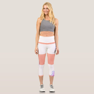 Pantalones de capri de yoga diseñados en espiral