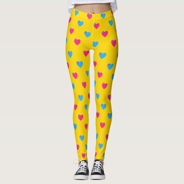 Pantalones de corazones medianos Pan Pride (Anverso)