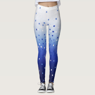 Pantalones de cuadrados de confeti azules