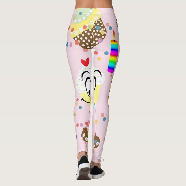 Pantalones de Cumpleaños Feliz Cupcake (Reverso)
