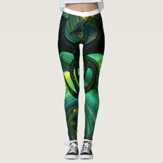 Pantalones de dragón esmeralda