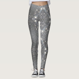 Pantalones de estiramiento con efecto Purpurina pl
