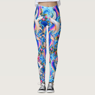 Pantalones de fantasía de paloma blanca | Arte flo