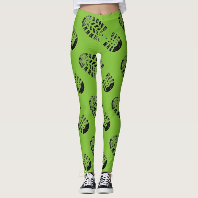 Pantalones de huellas verdes (Anverso)