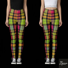 Pantalones de Leggings de Cuadros de Explosión de