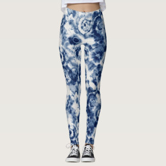 Pantalones de mezclilla de espiral azul