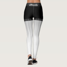Pantalones De Moda Moderna En Monograma Denim/Lace