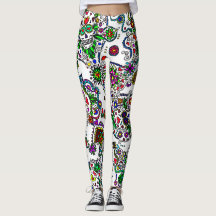 Pantalones de mujer Día de Muertos