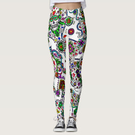 Pantalones de mujer Día de Muertos