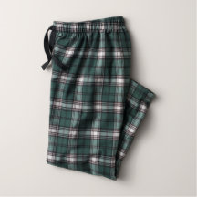 Pantalones de Pajama verdes y blancos para niños