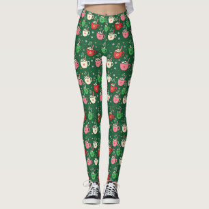 Pantalones de pijama de Navidad con taza de Cocoa
