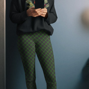 Pantalones de pijama de Navidad de cuadros negros