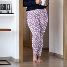 Pantalones de pijama de Navidad Retro Pink Xmas Ad