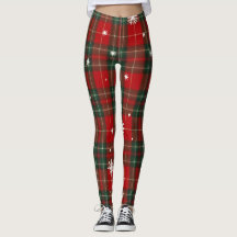 Pantalones de Plaid de Navidad con Copos de Nieve