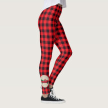 Pantalones de Plaid Vintage Camión Rojo Árbol de N