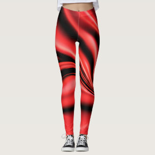 Pantalones de seda roja de satén de lujo