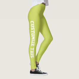 Pantalones de yoga atléticos con nombre personaliz