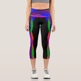 Pantalones de yoga Colorful Capri Cropped 06