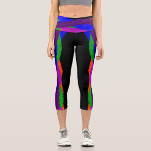 Pantalones de yoga Colorful Capri Cropped 06