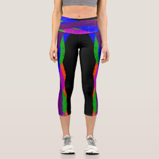 Pantalones de yoga Colorful Capri Cropped 06