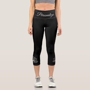 Pantalones de yoga de color personalizado con logo