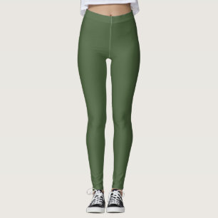 Pantalones de yoga de ejercicio de olivo abeto
