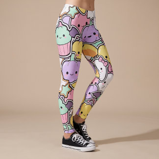 Pantalones de yoga de fantasmas de Halloween Kawai