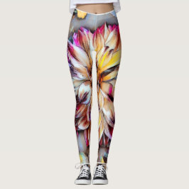 Pantalones de yoga de flores boho
